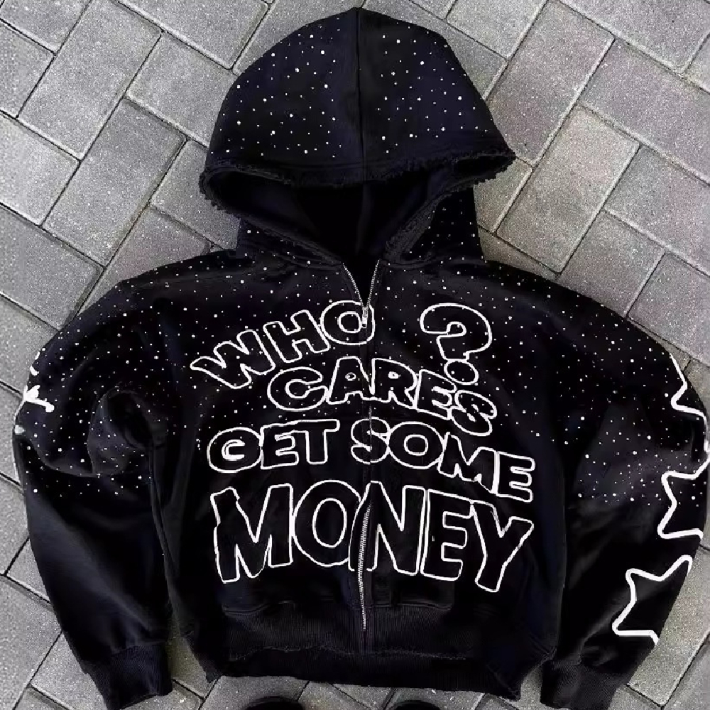 High-Street Letter Print Hoodie