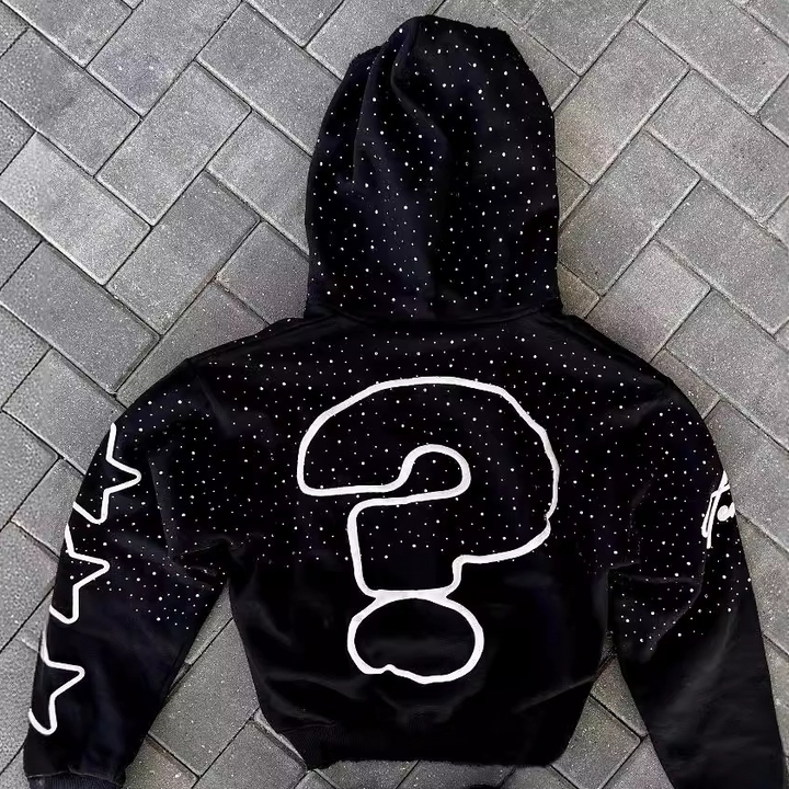 High-Street Letter Print Hoodie