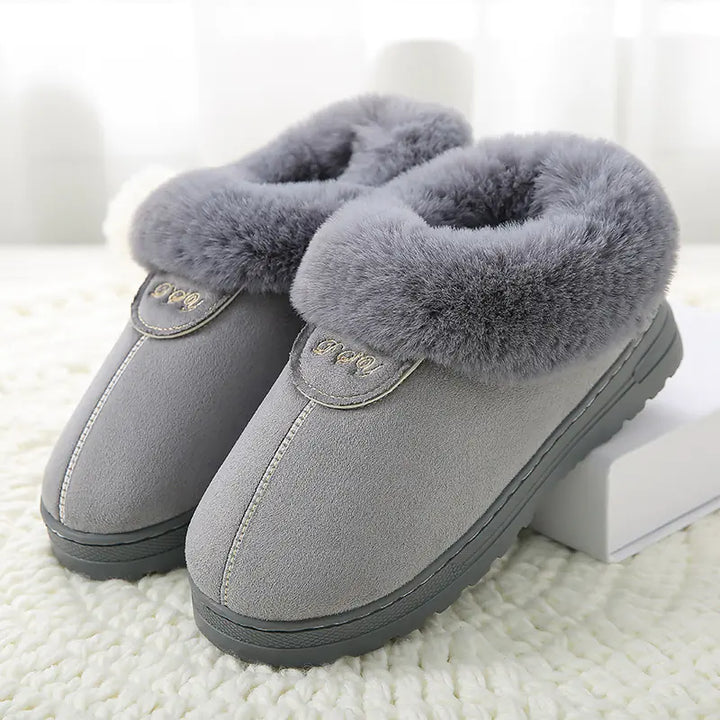 Thick-soled Cotton Slippers for Indoor Comfort