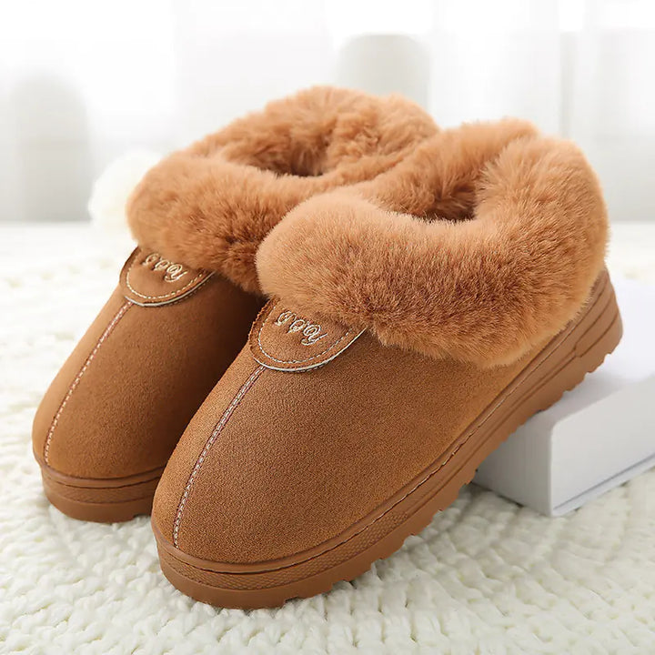 Thick-soled Cotton Slippers for Indoor Comfort