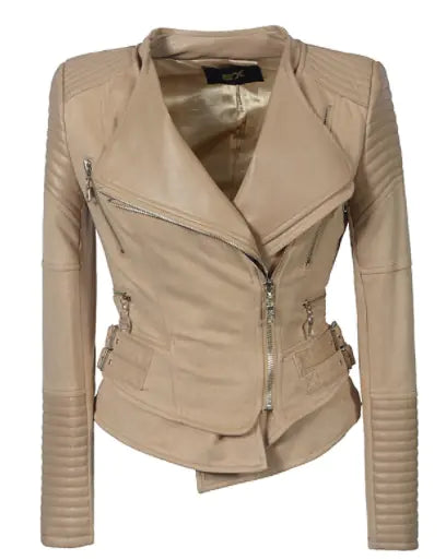 European and American Leather Motorcycle Jacket