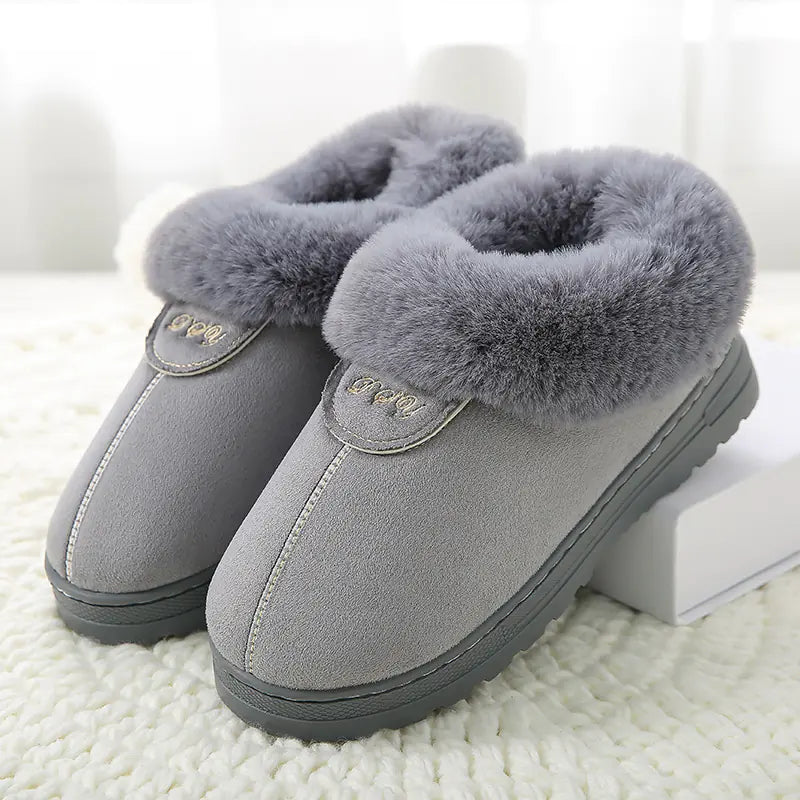 Thick-soled Cotton Slippers for Indoor Comfort