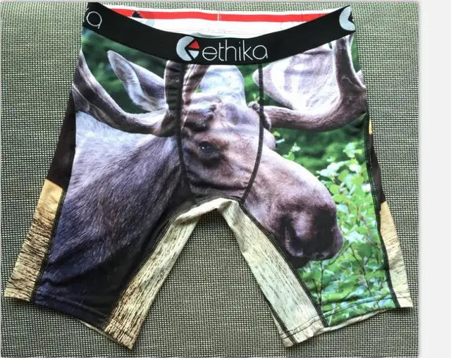 Men's Long Ice Silk Sports Boxers - Breathable & Quick-Dry