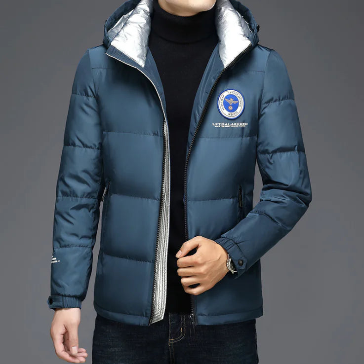 Winter Hooded Down Jacket for Men - Warm and Cold Proof