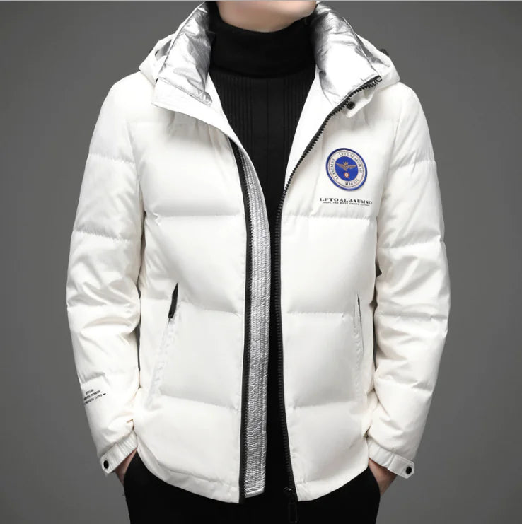 Winter Hooded Down Jacket for Men - Warm and Cold Proof
