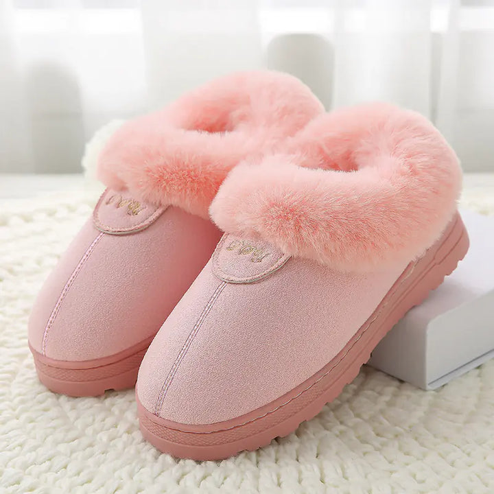 Thick-soled Cotton Slippers for Indoor Comfort